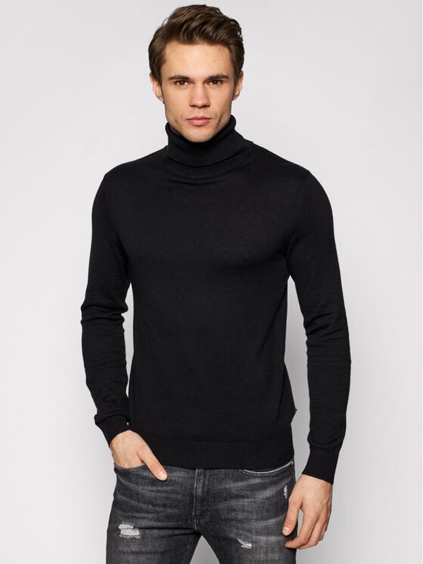 Jack&Jones Jack&Jones Golf Emil Knit Roll Neck 12157417 Črna Regular Fit