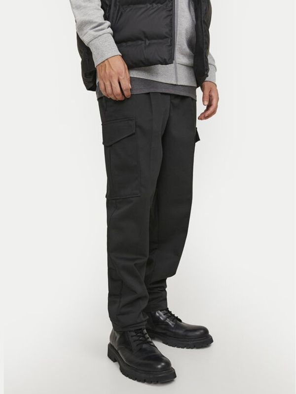 Jack&Jones Jack&Jones Hlače iz tkanine Bill 12247358 Črna Tapered Fit