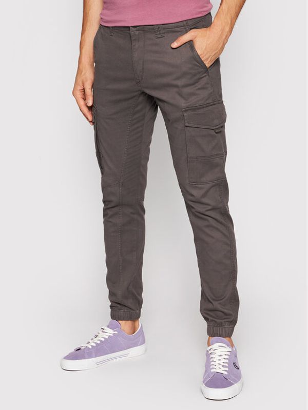 Jack&Jones Jack&Jones Hlače iz tkanine Paul 12140326 Siva Tapered Fit