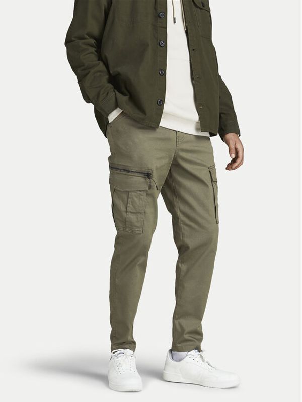 Jack&Jones Jack&Jones Hlače iz tkanine Stace 12194246 Zelena Tapered Fit