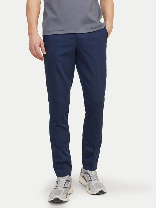 Jack&Jones Jack&Jones Hlače na rob Franco 12199893 Mornarsko modra Super Slim Fit