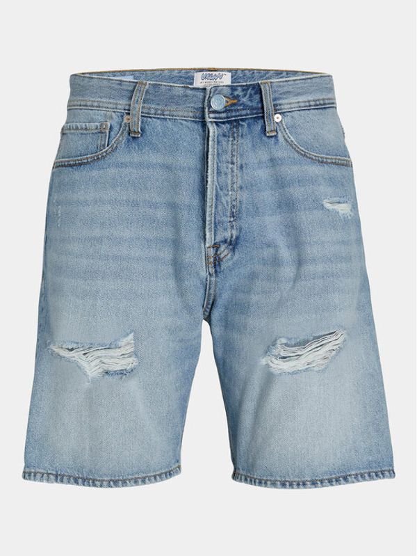 Jack&Jones Jack&Jones Jeans kratke hlače Jjitony 12252653 Modra Loose Fit