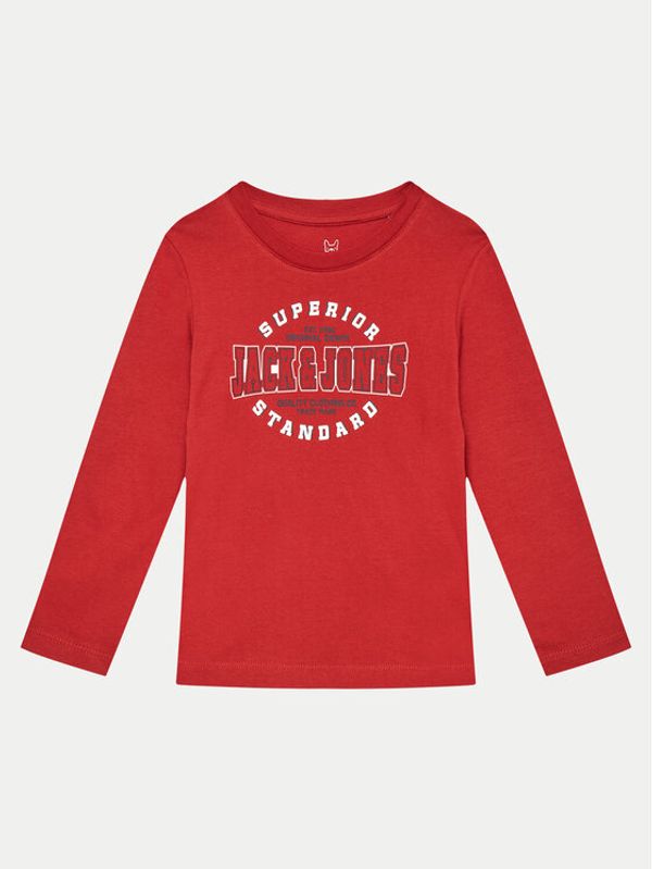 Jack&Jones Junior Jack&Jones Junior Bluza Logo 12258882 Rdeča Regular Fit