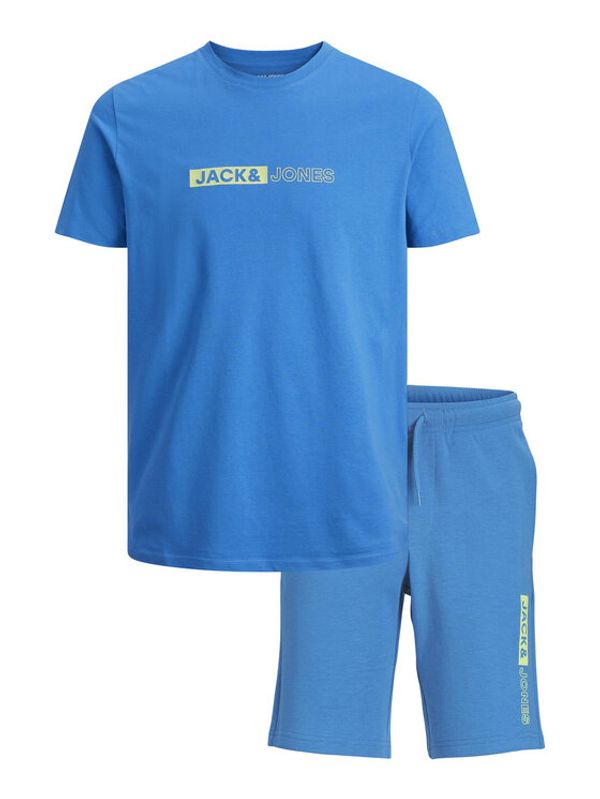 Jack&Jones Junior Jack&Jones Junior Komplet majica in športne kratke hlače 12235345 Modra Regular Fit