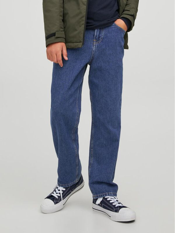 Jack&Jones Junior Jack&Jones Junior Jeans hlače 12221414 Modra Relaxed Fit