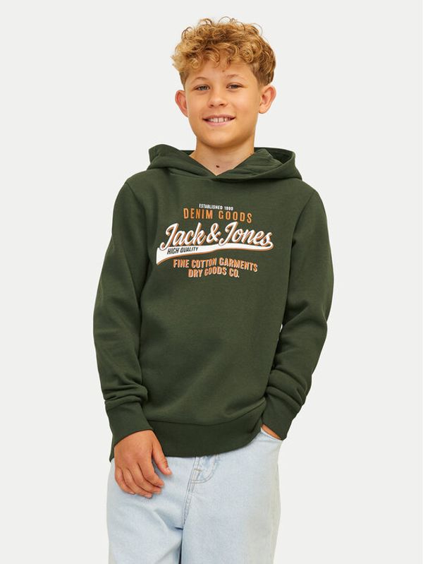 Jack&Jones Junior Jack&Jones Junior Jopa Logo 12258824 Zelena Regular Fit