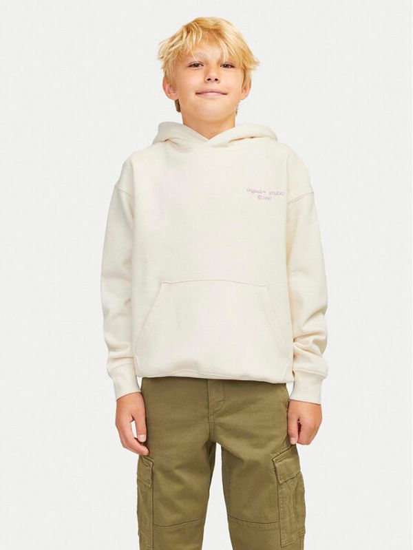 Jack&Jones Junior Jack&Jones Junior Jopa Noho Back Graphic 12263292 Écru Relaxed Fit