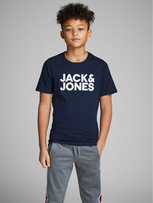 Jack&Jones Junior Jack&Jones Junior Majica Corp Logo 12152730 Mornarsko modra Regular Fit