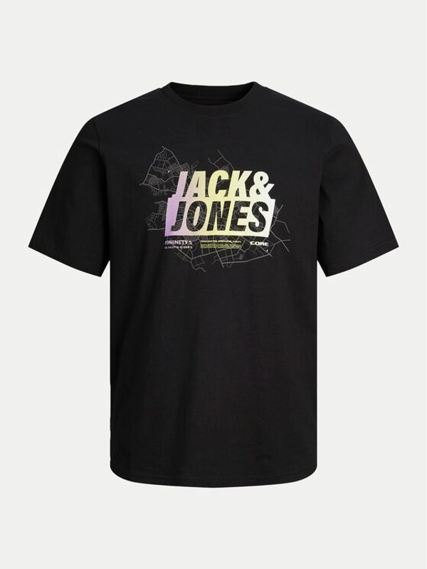 Jack&Jones Junior Jack&Jones Junior Majica Map Summer 12257988 Črna Regular Fit