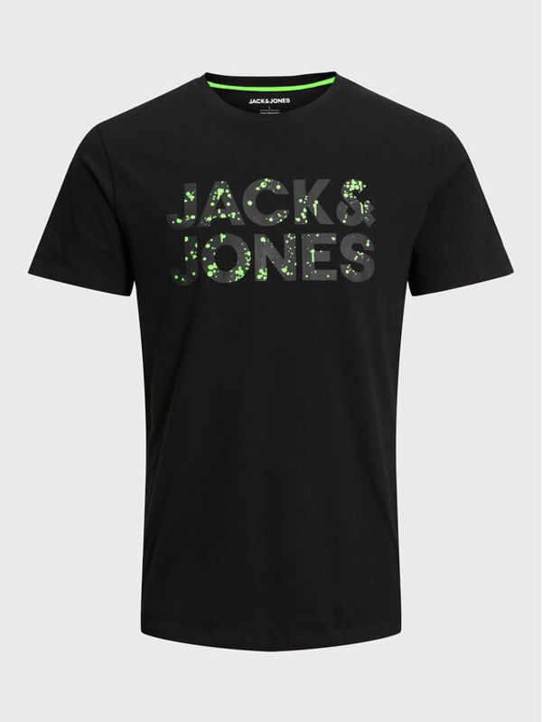 Jack&Jones Junior Jack&Jones Junior Majica Neon 12224104 Črna Regular Fit