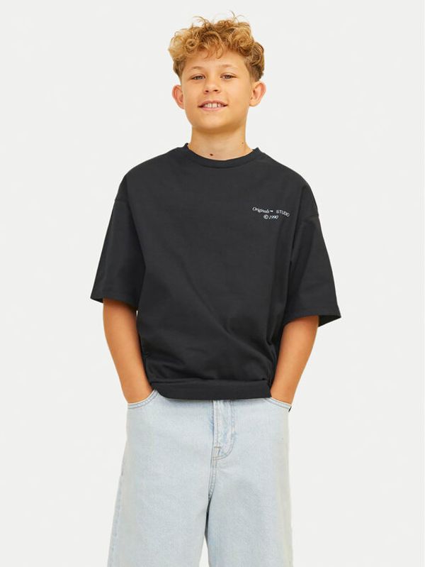 Jack&Jones Junior Jack&Jones Junior Majica Noho Back Graphic 12263186 Črna Relaxed Fit