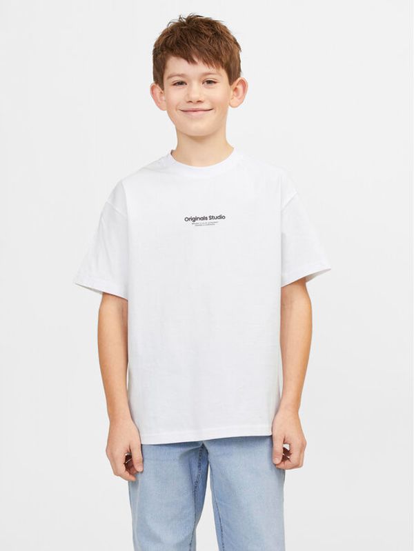 Jack&Jones Junior Jack&Jones Junior Majica Vesterbro 12242827 Bela Loose Fit