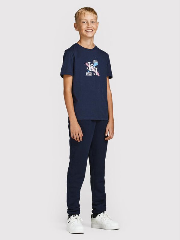 Jack&Jones Junior Jack&Jones Junior Spodnji del trenirke Logo 12213086 Mornarsko modra Regular Fit