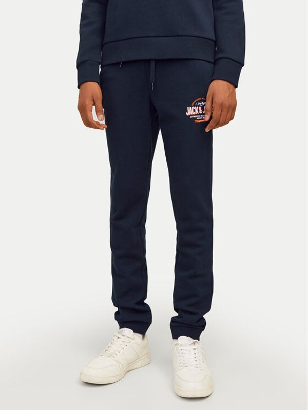 Jack&Jones Junior Jack&Jones Junior Spodnji del trenirke Logo 12258851 Mornarsko modra Slim Fit