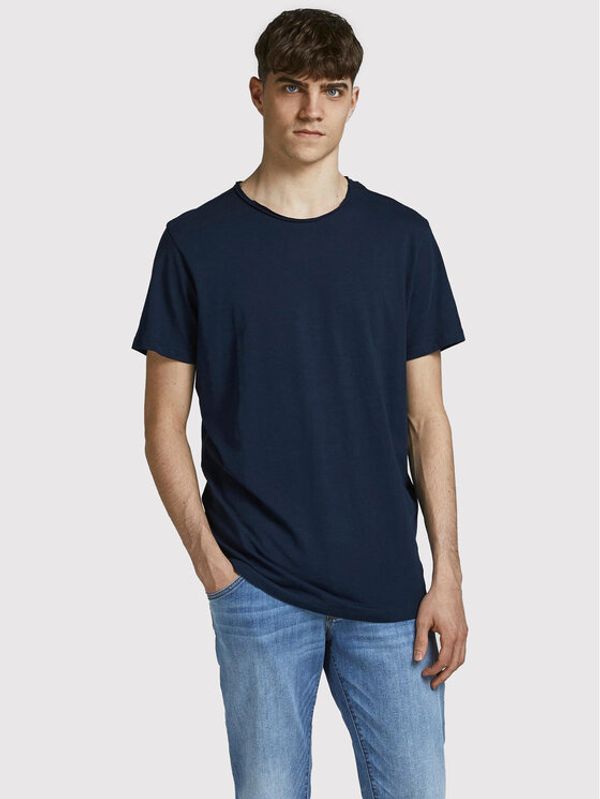 Jack&Jones Jack&Jones Majica Basher 12182498 Mornarsko modra Regular Fit