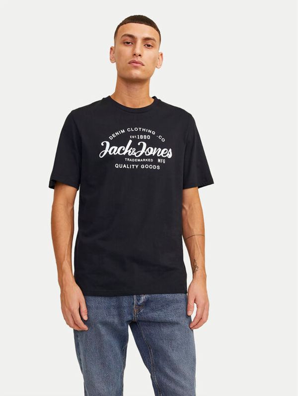 Jack&Jones Jack&Jones Majica Forest 12247972 Črna Standard Fit