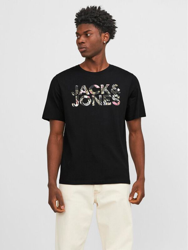Jack&Jones Jack&Jones Majica Jeff 12250683 Črna Standard Fit