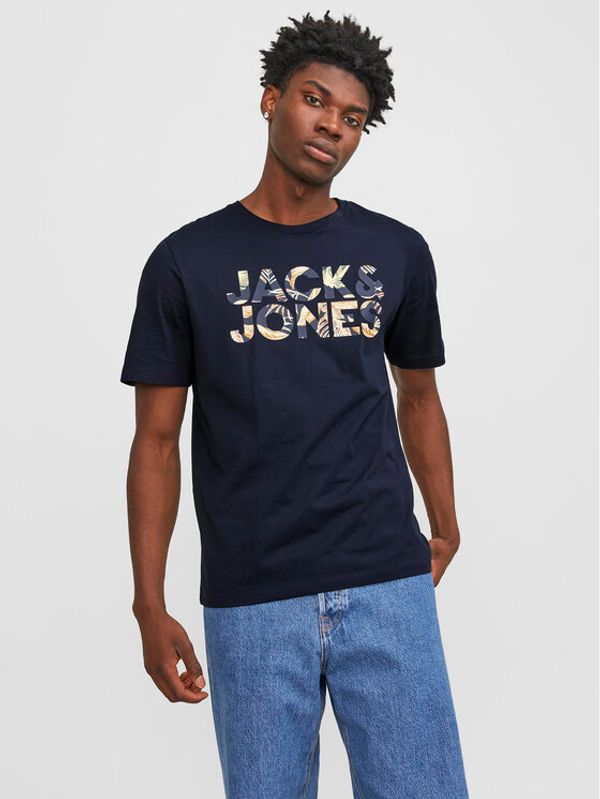 Jack&Jones Jack&Jones Majica Jeff 12250683 Mornarsko modra Standard Fit