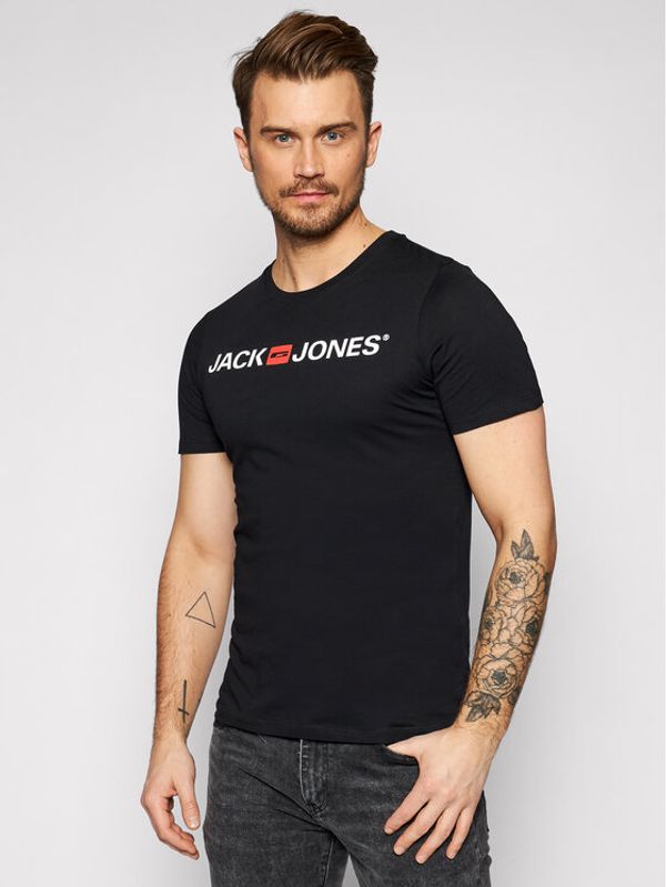 Jack&Jones Jack&Jones Majica Jjecorp Logo 12137126 Črna Slim Fit