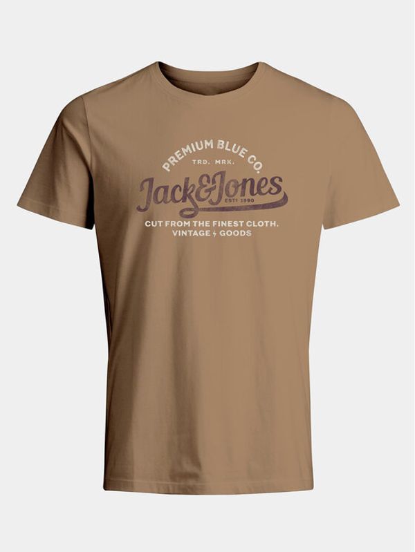 Jack&Jones Jack&Jones Majica Jprblulouie 12259674 Rjava Regular Fit