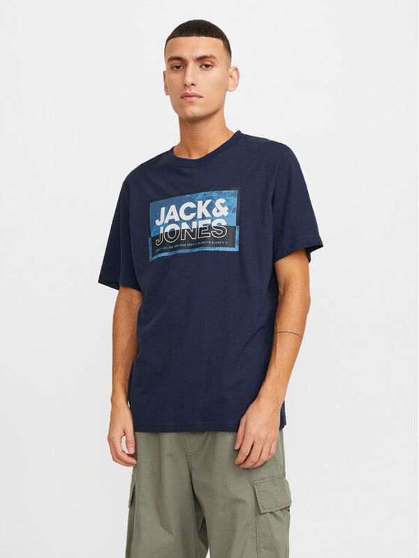 Jack&Jones Jack&Jones Majica Logan 12253442 Mornarsko modra Standard Fit