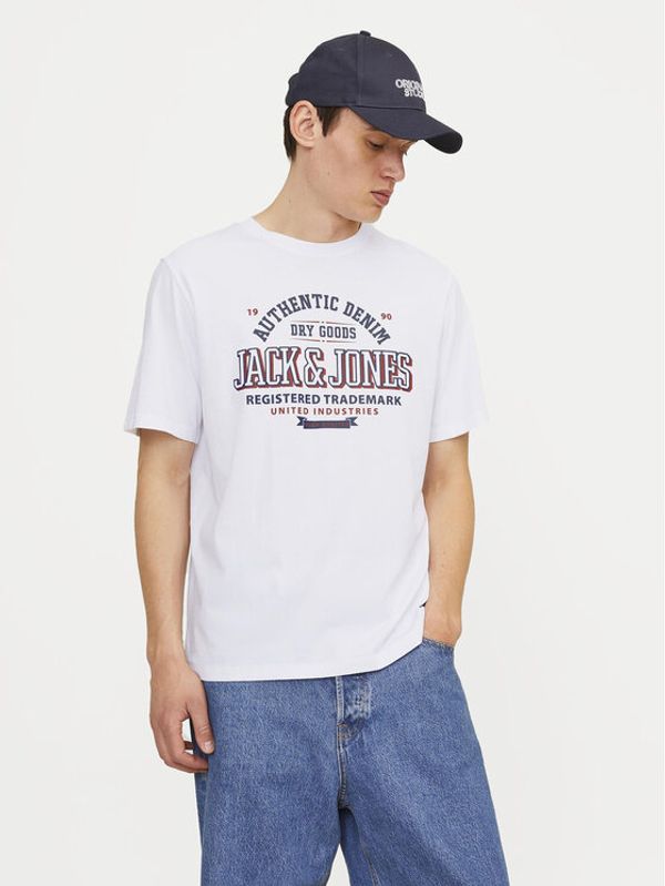 Jack&Jones Jack&Jones Majica Logo 12254862 Bela Standard Fit