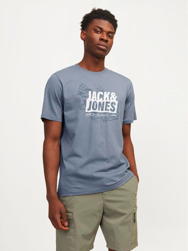 Jack&Jones Jack&Jones Majica Map 12257908 Modra Regular Fit