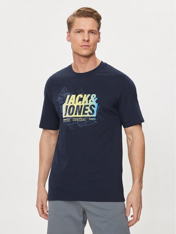 Jack&Jones Jack&Jones Majica Map 12257908 Mornarsko modra Regular Fit