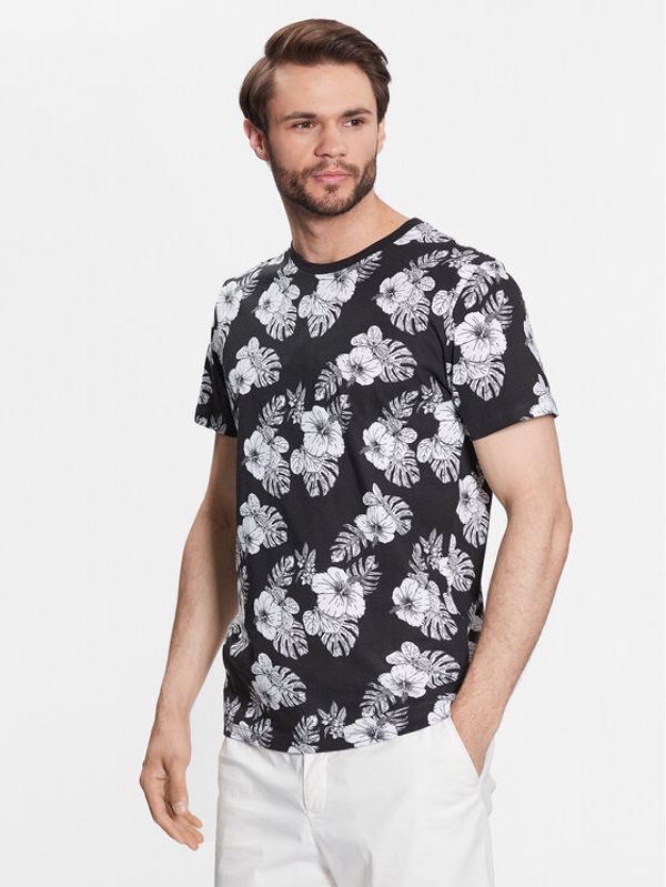 Jack&Jones Jack&Jones Majica Tropicana 12223932 Črna Regular Fit