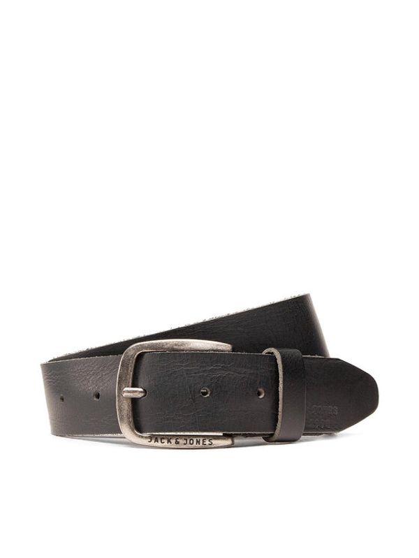 Jack&Jones Jack&Jones Moški pas Jackpaul Leather Belt 12111286 Črna