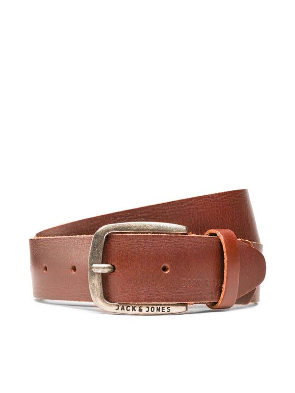 Jack&Jones Jack&Jones Moški pas Jackpaul Leather Belt 12111286 Rjava