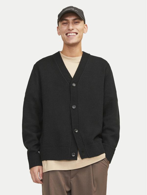 Jack&Jones Jack&Jones Pletena jopica Frederiksberg 12262048 Črna Loose Fit