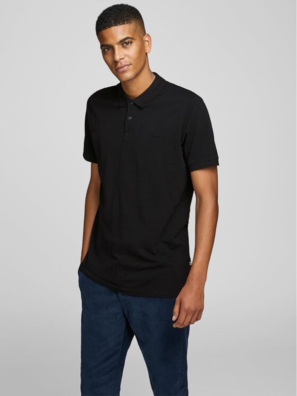 Jack&Jones Jack&Jones Polo majica Basic 12136516 Črna Slim Fit