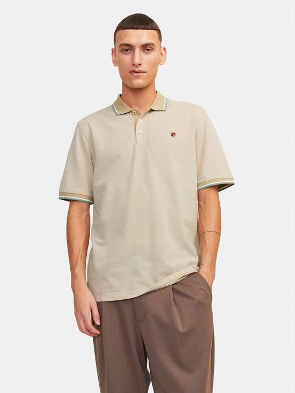 Jack&Jones Jack&Jones Polo majica Bluwin 12169064 Bež Regular Fit