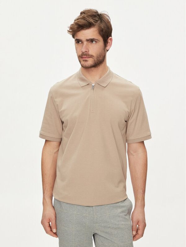 Jack&Jones Jack&Jones Polo majica Mac 12249324 Bež Standard Fit