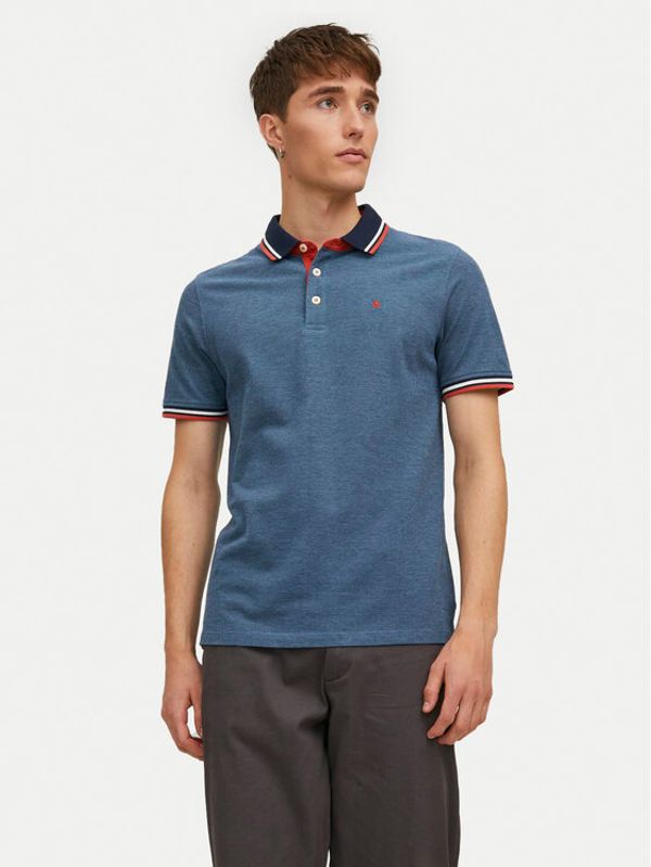 Jack&Jones Jack&Jones Polo majica Paulos 12136668 Modra Slim Fit