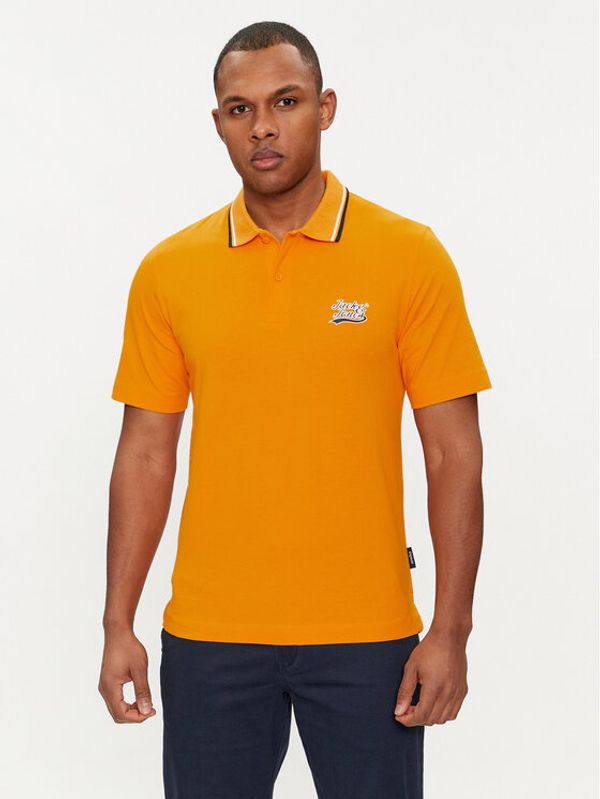 Jack&Jones Jack&Jones Polo majica Tevor 12228781 Oranžna Standard Fit