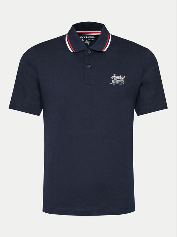 Jack&Jones Jack&Jones Polo majica Trevor 12228781 Mornarsko modra Standard Fit