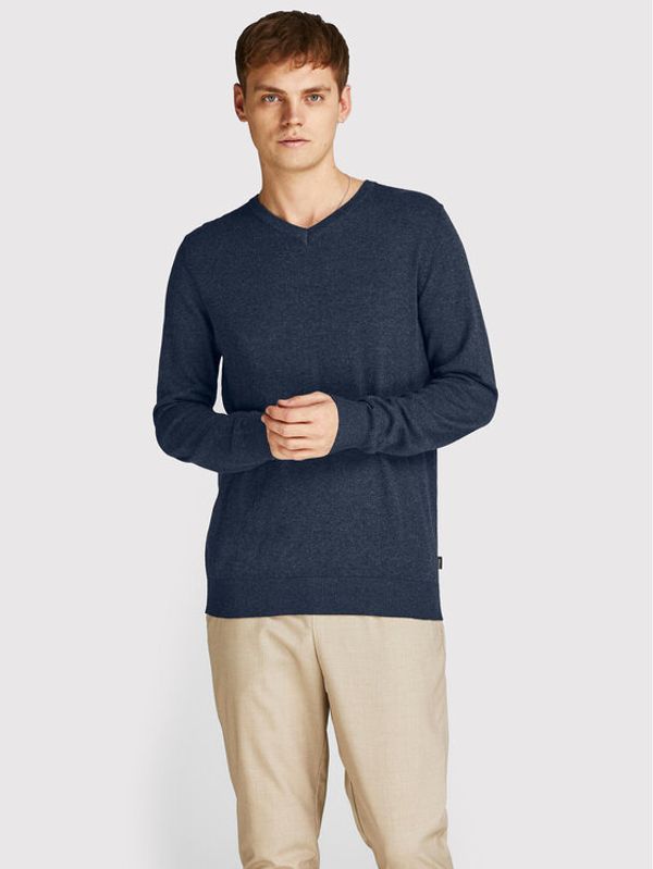 Jack&Jones Jack&Jones Pulover Emil 12208365 Mornarsko modra Regular Fit