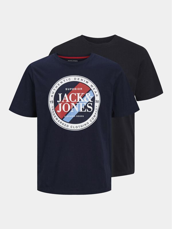 Jack&Jones Jack&Jones Set dveh majic Loyd & Loof 12256960 Črna Standard Fit