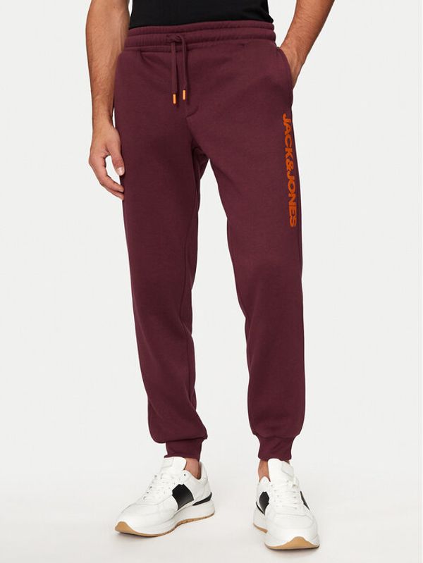 Jack&Jones Jack&Jones Spodnji del trenirke Gordon 12258477 Bordo rdeča Regular Fit