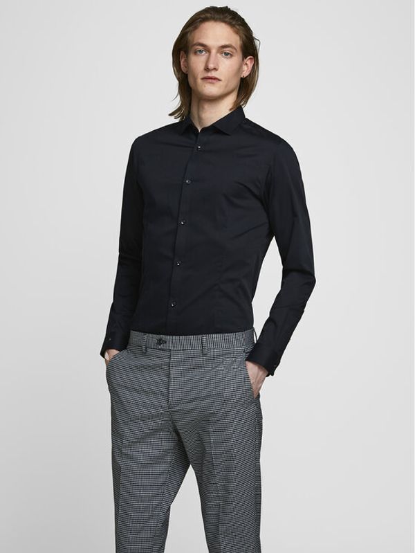 Jack&Jones Jack&Jones Srajca Parma 12097662 Črna Super Slim Fit