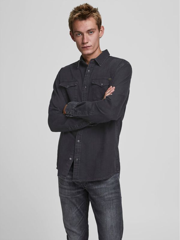 Jack&Jones Jack&Jones Srajca Sheridan 12138115 Črna Slim Fit