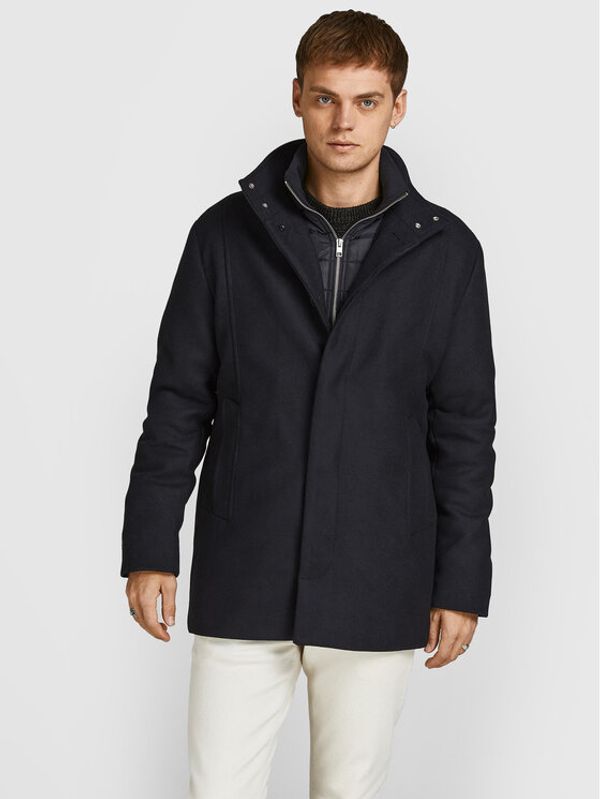 Jack&Jones Jack&Jones Volneni plašč Dunham 12189349 Črna Regular Fit