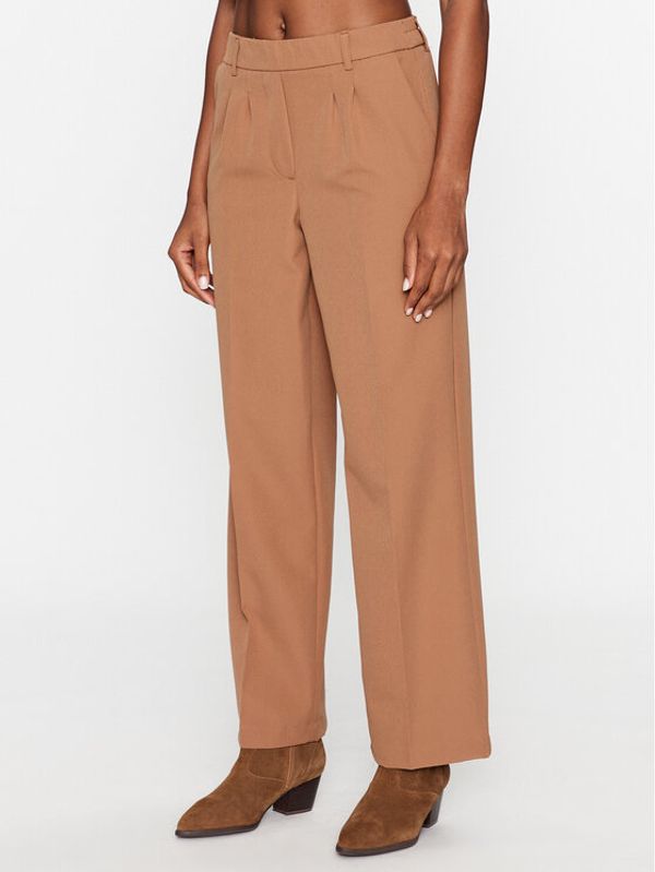 JDY JDY Hlače iz tkanine 15310534 Rjava Straight Fit