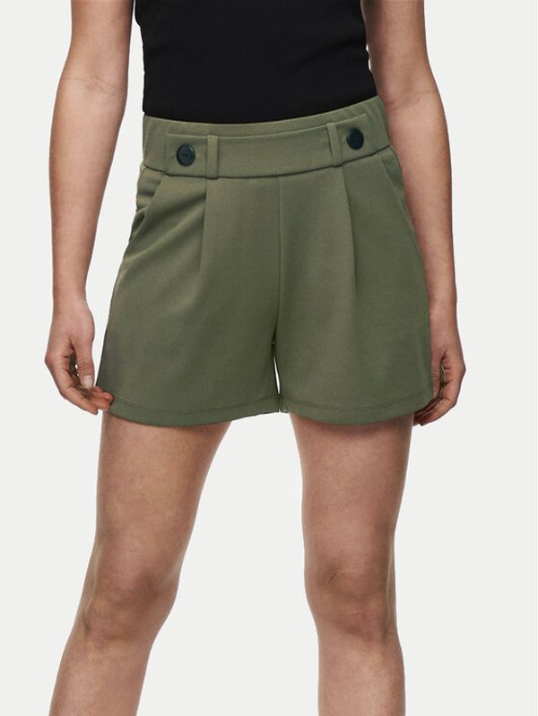 JDY JDY Kratke hlače iz tkanine Geggo 15203098 Zelena Regular Fit