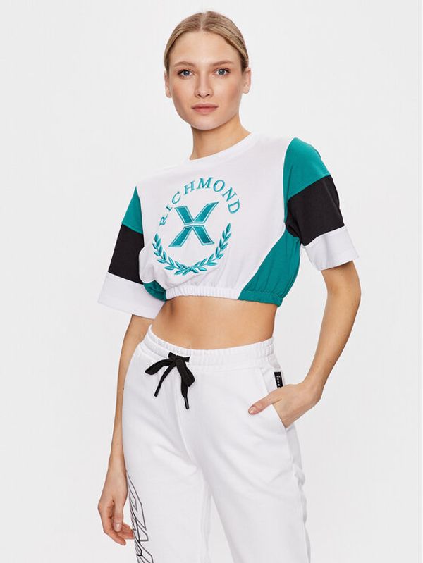 John Richmond John Richmond Majica UWP23125TS Bela Cropp Fit