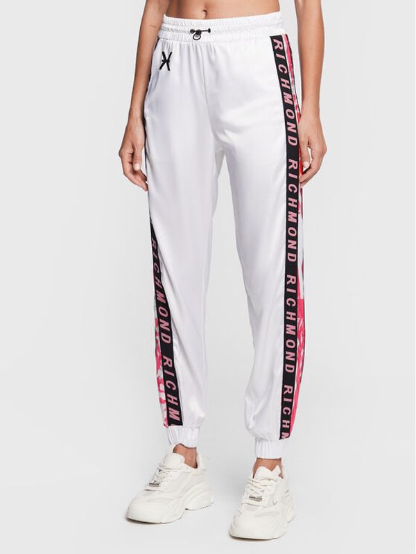 John Richmond John Richmond Spodnji del trenirke UWP23005PA Bela Modern Fit