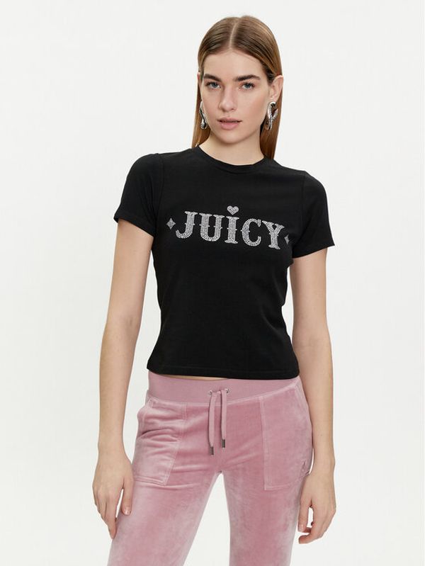 Juicy Couture Juicy Couture Majica Ryder Rodeo JCBCT223826 Črna Slim Fit
