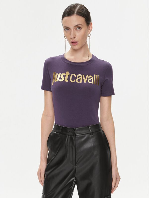 Just Cavalli Just Cavalli Majica 75PAHT00 Vijolična Regular Fit